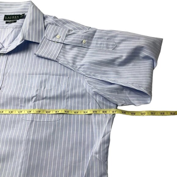 Lauren Ralph Lauren Men's Size 17.5-34/35 Regular Fit Non Iron 100% Cotton - Picture 4 of 8